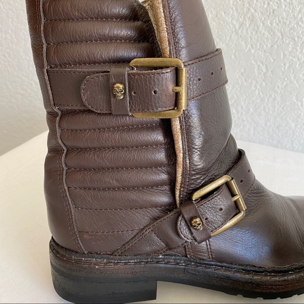 Zadig & Voltaire brown Ginger moto Boots - Picture 6 of 16
